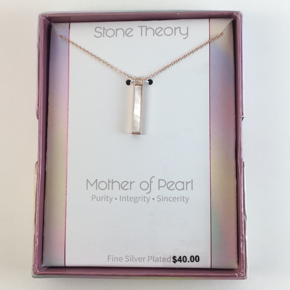 Stone Theory Mother of Pearl Necklace